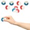 USA Patriotic Gummy Freedom Rings Candy Holiday Treats, 4th of July, Fun and Festive Snacking, Party flavor, Half-Pound